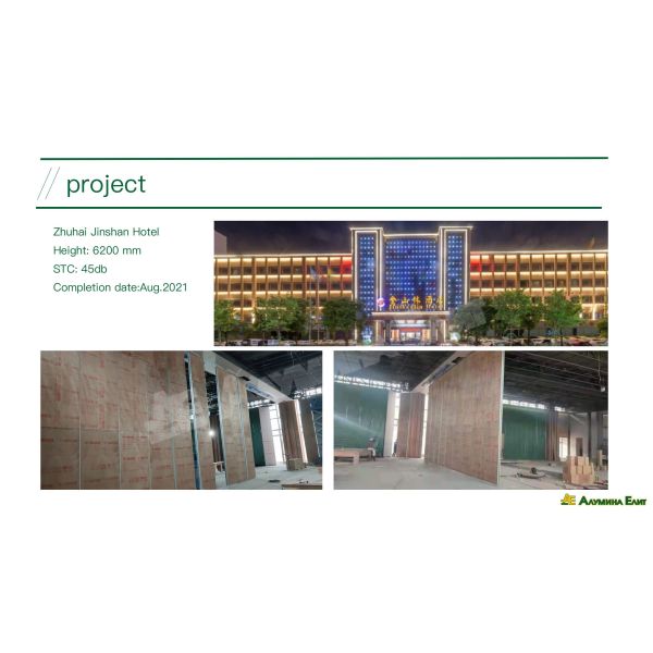 Customized Movable Soundproof Partition with Fabric Finish and 6061-T6 Profiles