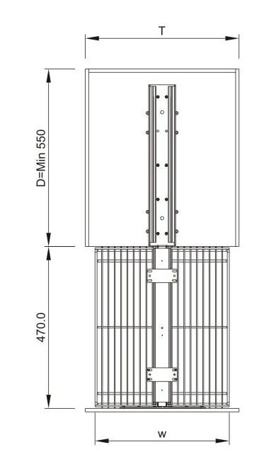 B027 Larder units:Tall unit Basket