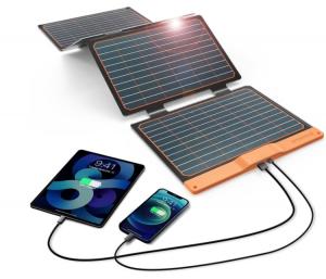 Buy cheap Foldable USB Portable Solar Charger Monocrystalline Photovoltaic Module 18W product