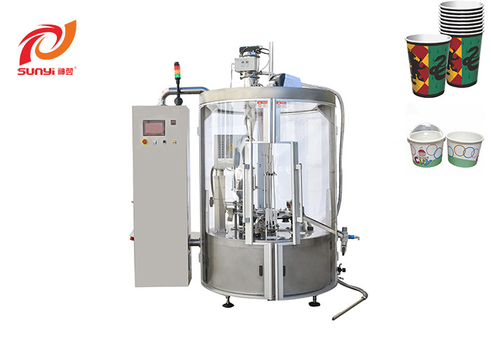 SKP-1N Rotary Yoghurt Plastic Cup Filling Packaging Machine