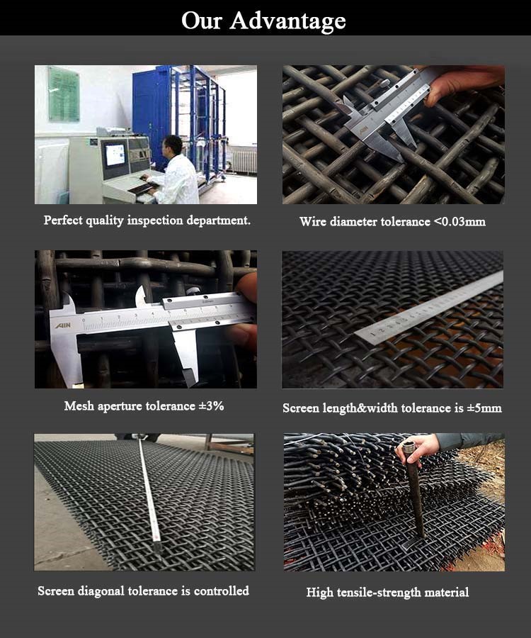 Locked Crimped Ss 304 Wire Mesh 40 Micron , 0.8mm-12.7mm Architectural Mesh Screen