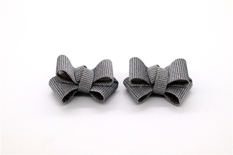 Ribbon coloured bow-tied shoe flower,Handmade footwear ornaments and flower Thread ribbon Beige ,white,black,red ,blue