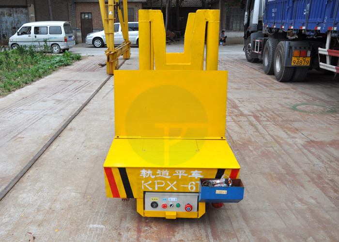50t Hydraulic Lifting Battery Power Scrap Transfer Car With Dumping Device