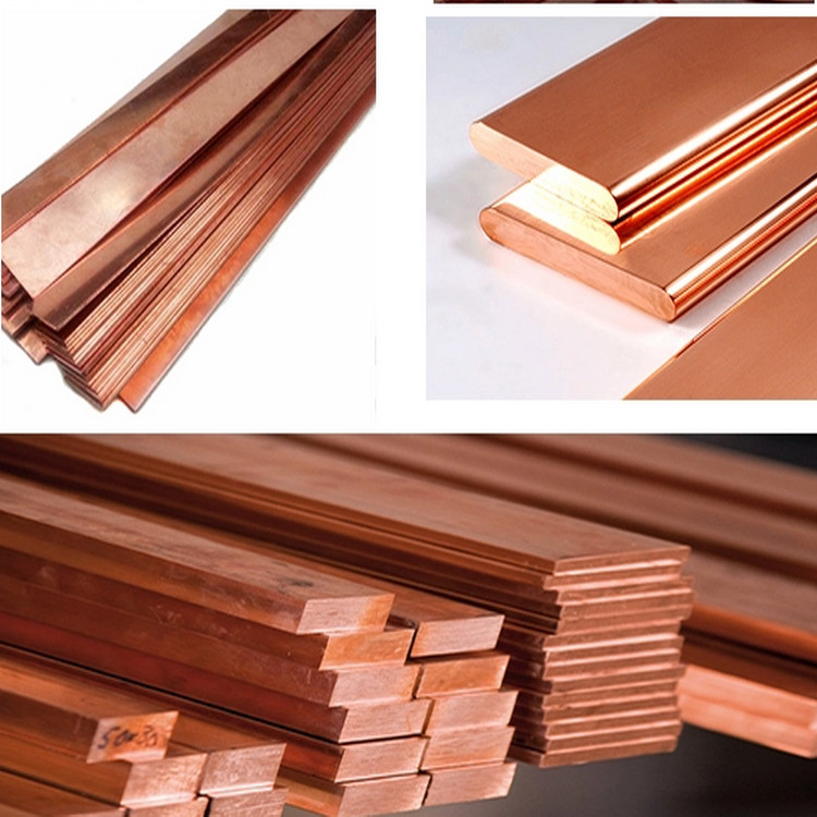 160mm C22600 Pure Copper Flat Bar Square Brushed Rectangular Alloy