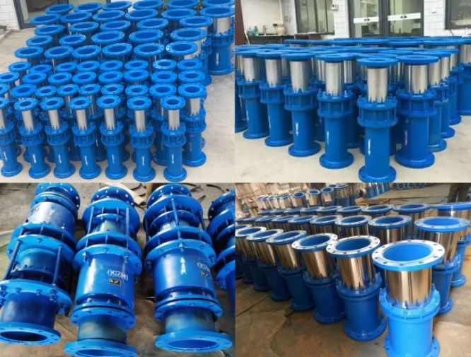 Oil Filled Directly Buried Sleeve Compensator DN65 PN6 Flange Pressure Plate