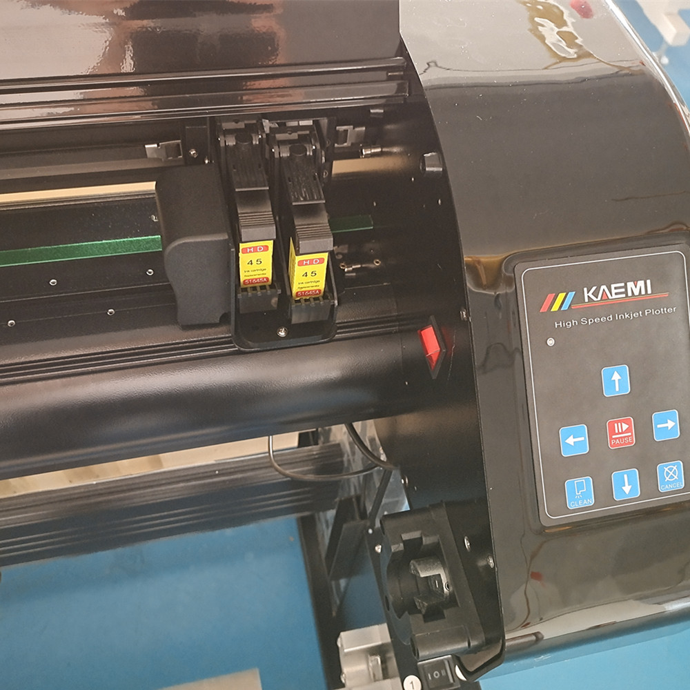 125-200cm Dual Head HP45 Paper Pattern CAD Inkjet Cutter Plotter For Kraft Paper Rolls