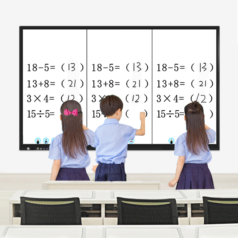 Large Intelligent Smart Interactive Whiteboard 75 Inch With Android 12 System