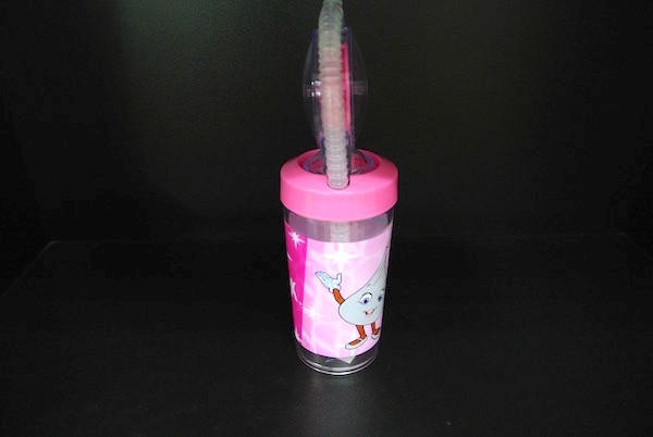 Pink Onion Style Cartoon Character Water Bottle For3 Years And Up Easy Operation