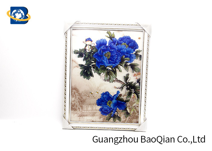 Modern Style 3D Lenticular Pictures Beautiful Flower Picture / Printing