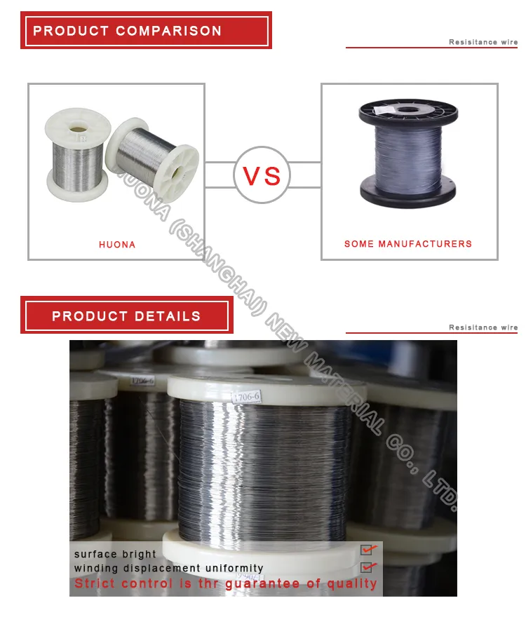 0.025mm Heating Element for Sealer (Ni80Cr20)