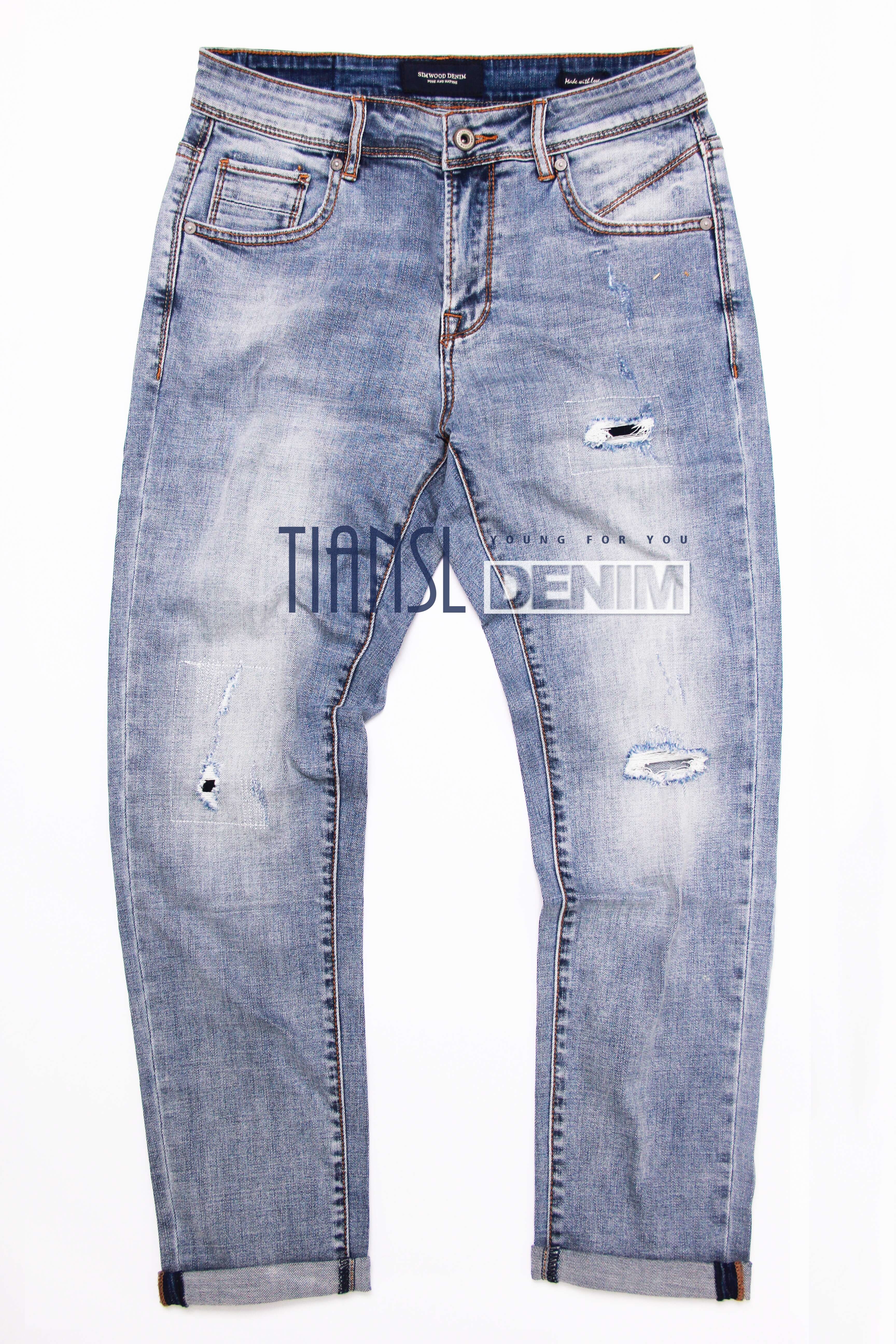 407gsm Indigo Black Jeans Fabric Heavy Weight Polyester Denim 12oz