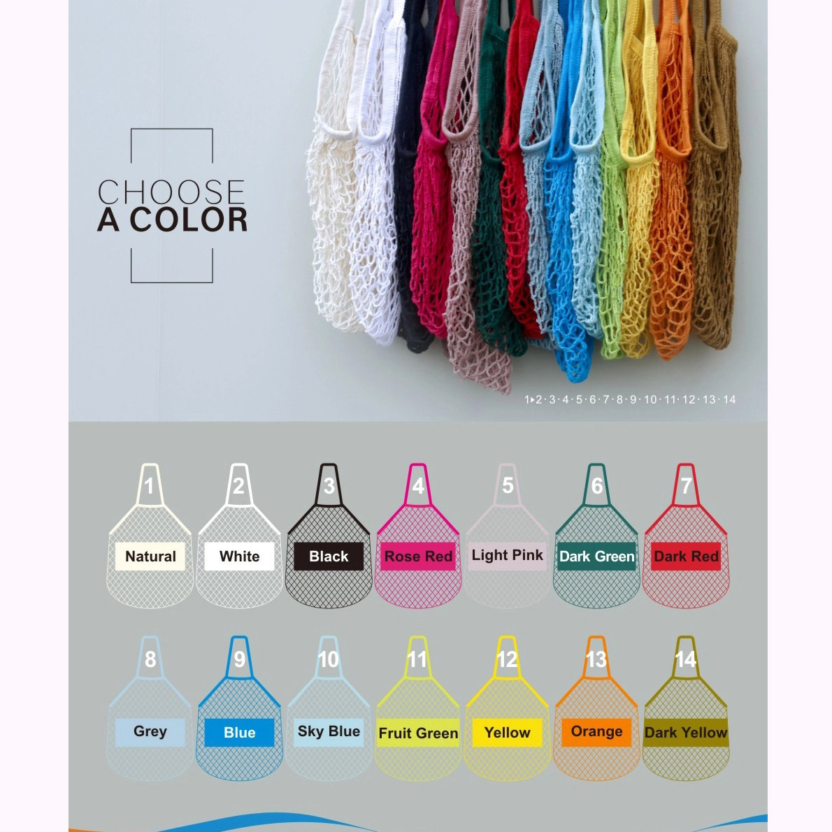 Net Cotton String Shopping Bag Reusable Mesh Market Tote Organizer Portable For Grocery Storage Beach Toys Fruit Vegetable