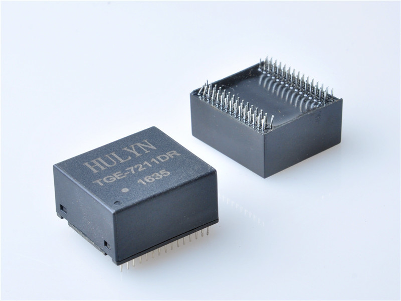 10/100/1000 Base-T Quad port SMD LAN Magnetic Transformer,88PIN,Very low profile PCMCIA /PC Card, SMD package.