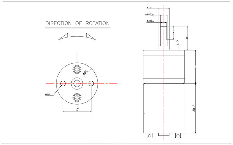 25mm 1600RPM Electric DC Gear Motor High Torque High Rpm JGA25 370