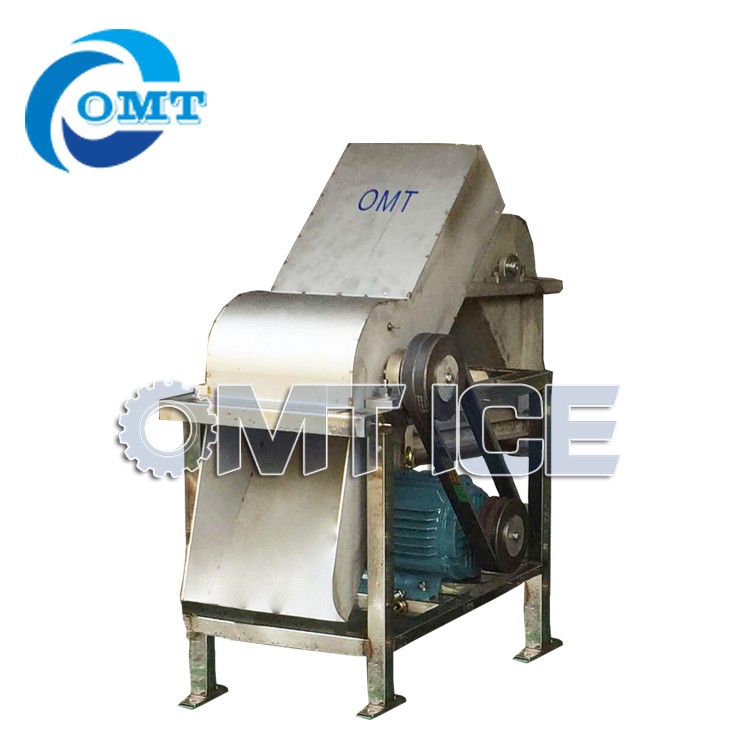 Food And Beverage Industrial Ice Crusher Machine Semi Automatic Ice Block Crusher Machine