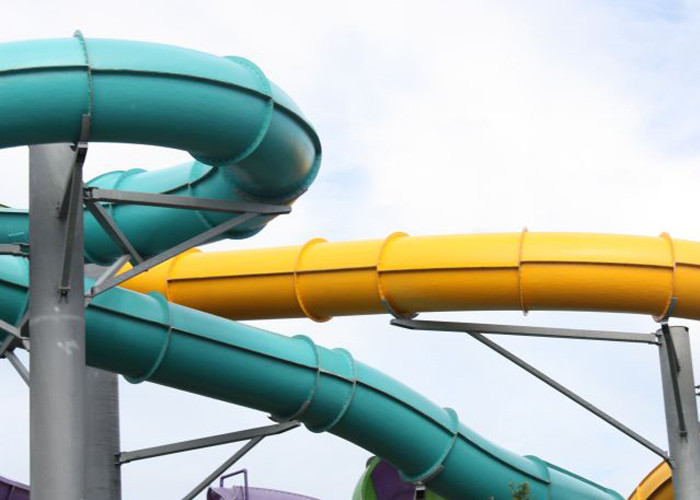 Outdoor Aqua Play Adult Swimming Pool Spiral Water Slides