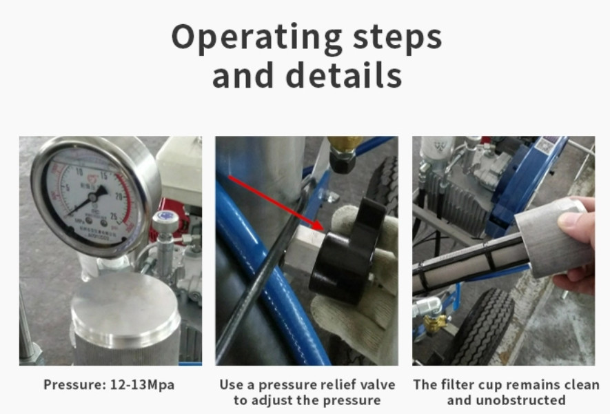 Single Gun Cold Solvent Filter Cold Paint Road Marking Machine