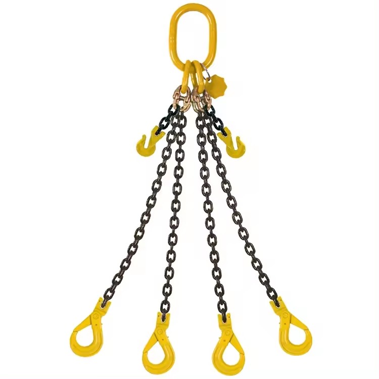 Heavy Duty G100 Alloy Steel Chain Sling with Adjustable Function and Welded Structure