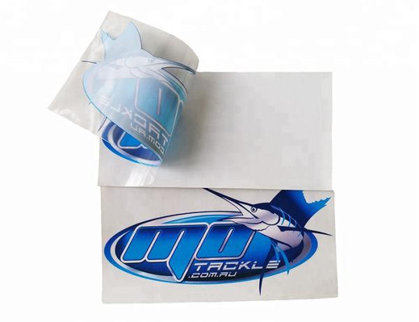 Pernalised silk print outdoor die cut UV resistant waterproof clear PVC car