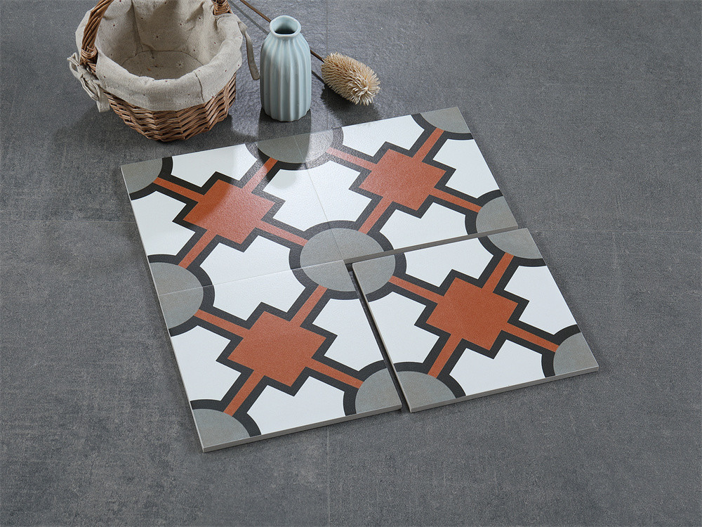 Encaustic 200x200mm Floor Ceramic Rustic Tiles For Bathroom And antibacterial Decorative Wall Tile For Office