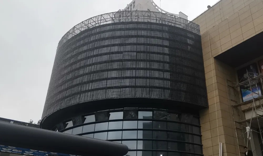 Flexible LED Video Curtain LED Mesh Screen With DMX512 Control Mode