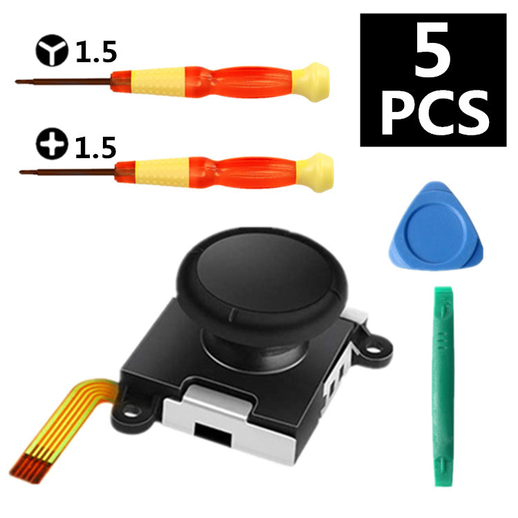 34 in 1 Replacement Thumb Stick Repair Kit for Nintendo Switch 3D Joystick Analog Sticks NS Lite Controller Repair Tool