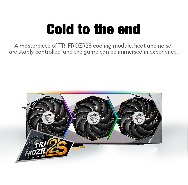 GDDR6X Gaming Graphics Card GeForce RTX 3070 Ti SUPRIM X 8G Overclocking Edition