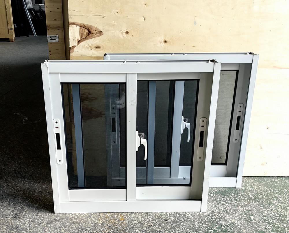 Hurricane Proof Aluminum Sliding Glass Window Powder Coated Impact Glass Window