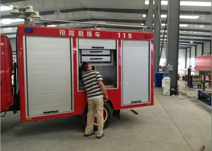Fire Truck and Emergency Vehicles Accessories Rapid Rollup Door Aluminum Alloy Outdoor Slide Roller Door Rolling Shutter