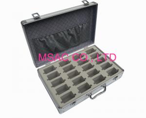 China Tool Cases and Boxes with silver aluminum panel , EVA model foam fill inside on sale