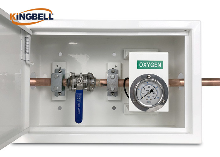 OEM Medical Gas Valve Box Control System Stainless Steel With Meters