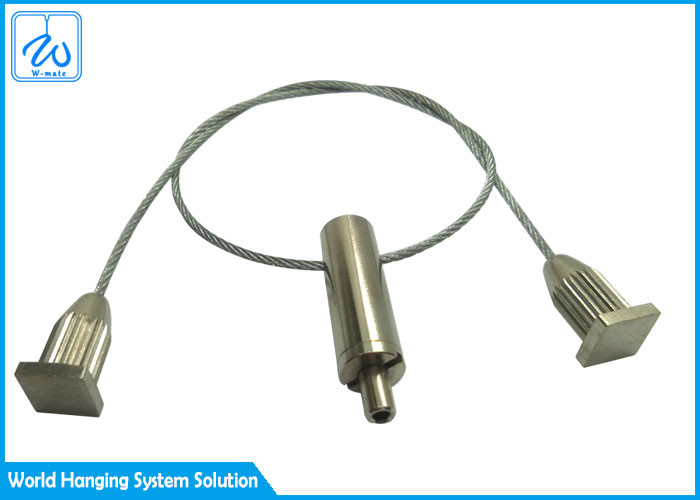 SGS Wall Mounted Steel Wire Suspension Kit Cable Loop Clamp For Lighting