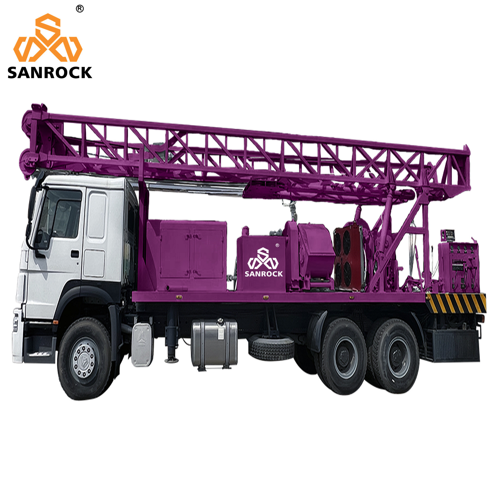 Hydraulic Rotary Borehole Water Drilling Rig Truck Mounted Water Well Drilling Equipment