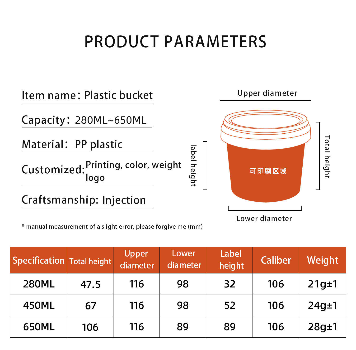 Food Grade Round Thickened Food Packaging Container Jar With Anti-theft Lid Kitchen Classic Design Style CLASSIC