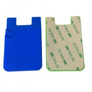 Buy cheap Silicone rubber phone card holder two layers with double pockets product