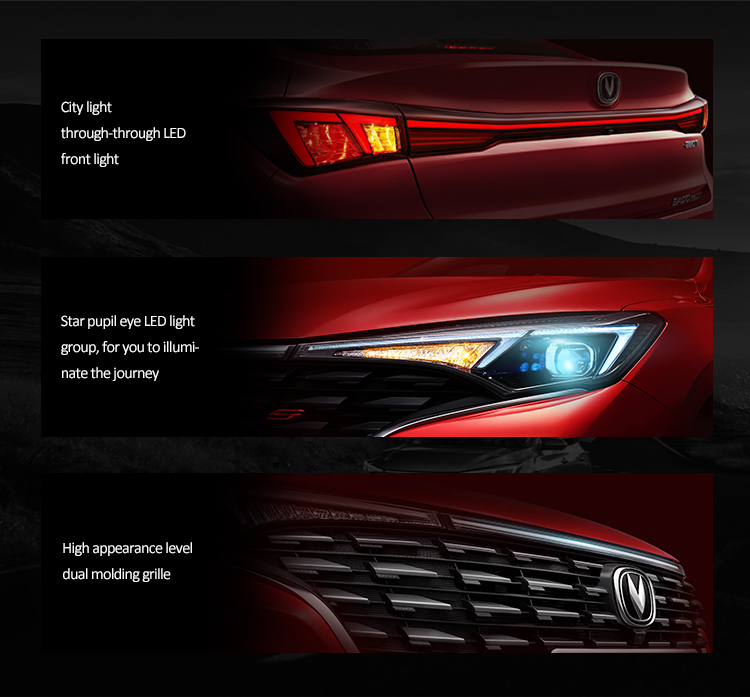 City light through-through LED front light Star pupil eye LED light group, for you to illumi nate the journey High appearance level dual molding grille