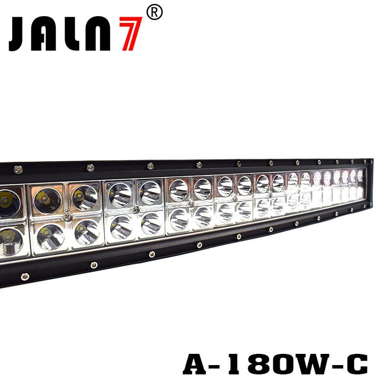 LED Light Bar JALN7 31.5Inch 180W Curved Spot Flood Combo LED Driving Lamp Super Bright Off Road Light LED Work Light