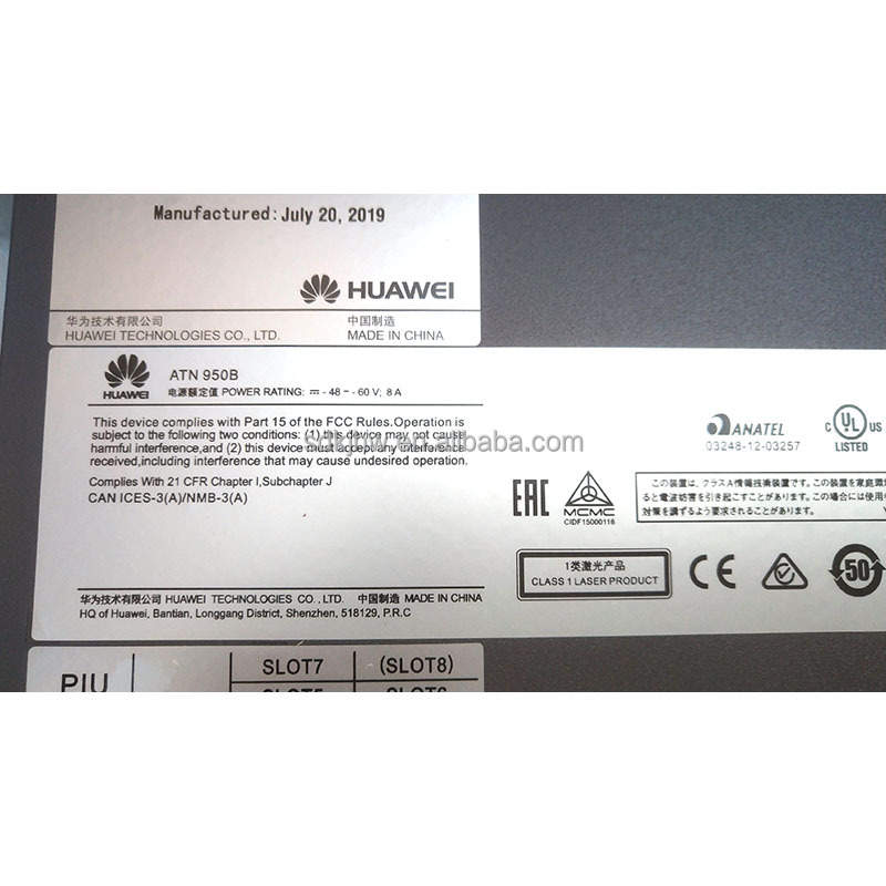 HUAWEI ATN 950B BBU Transmission for Wi-Fi 802.11ax and WPA2-Enterprise Encryption Type