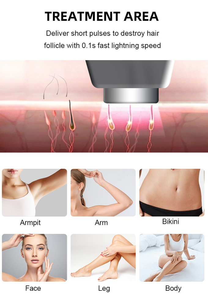 Factory price Portable Permanent Painless 3 Wavelength Diode Laser Hair Removal Machine