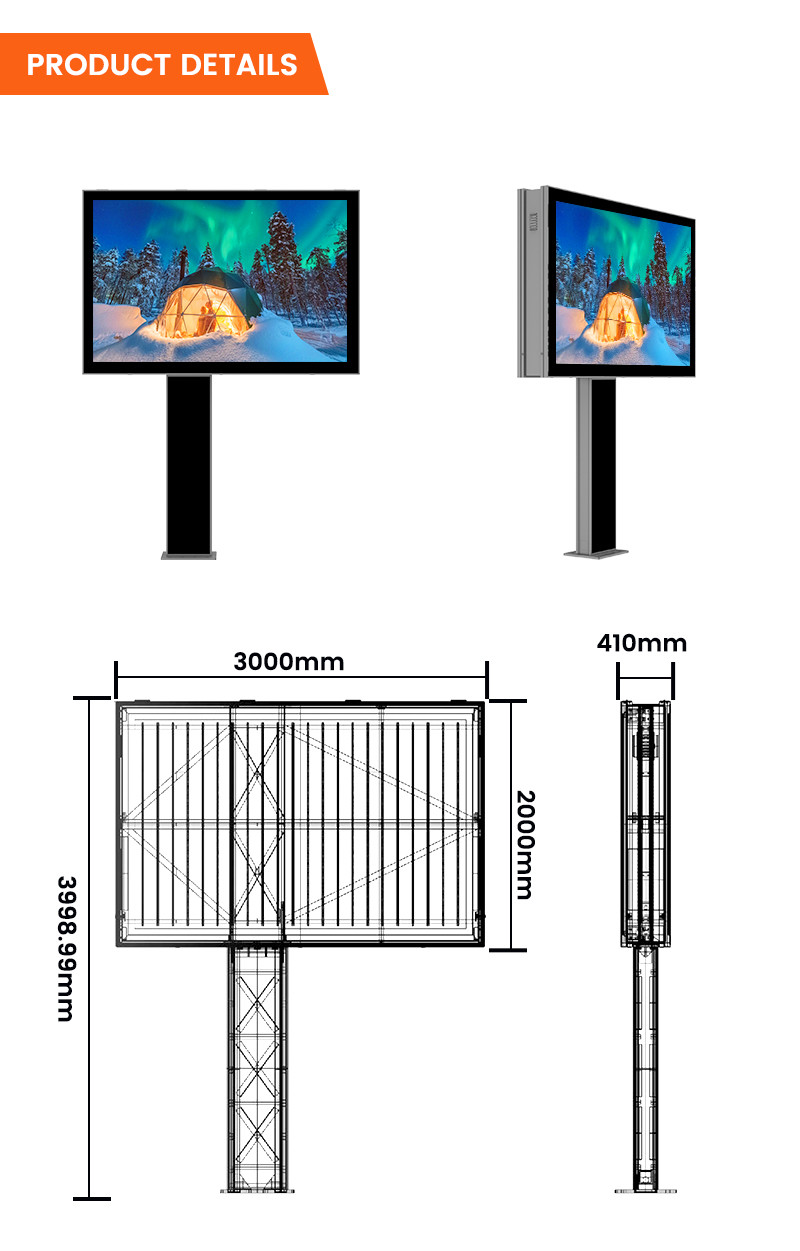 High end design hd p3 p4 p5 p6 waterproof digital video led billboard outdoor advertising