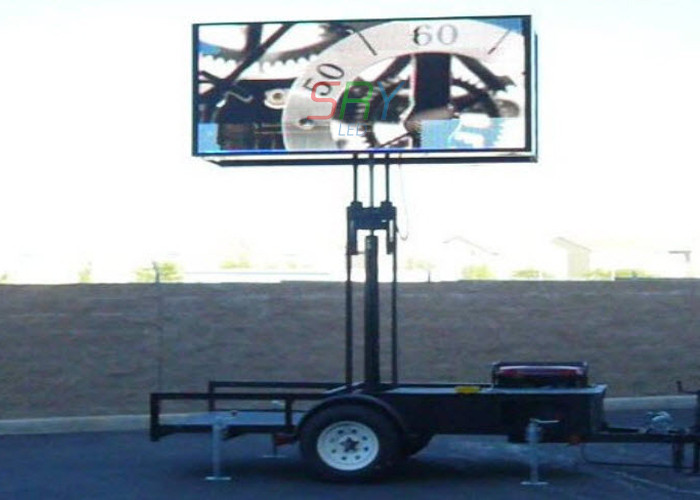 10mm Truck Mounted LED Screen , Outdoor DIP346 Mobile LED Screen Trailer
