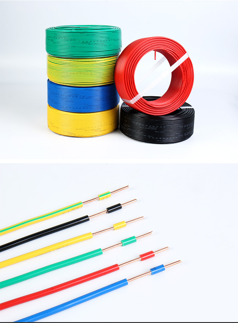 Solid Conductor Single Core Electrical Wire Flat Cable Insulated with Insulation