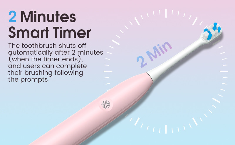 Soft Bristle Electric Toothbrush ABS Plastic Rechargeable IPX7 Waterproof Travel-Friendly Teeth Whitening Sonic Technology