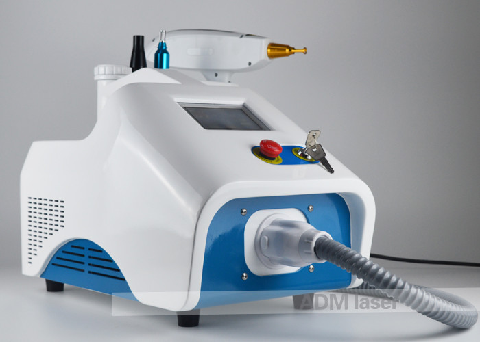 White Color Portable Laser Tattoo Removal Equipment Q Switch Fast Treatment Speed