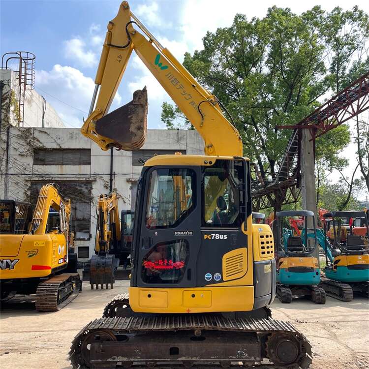 used excavator komatsu pc78 mini 7tons Second hand digging 7ton 8tons mini used komatsu excavator pc78