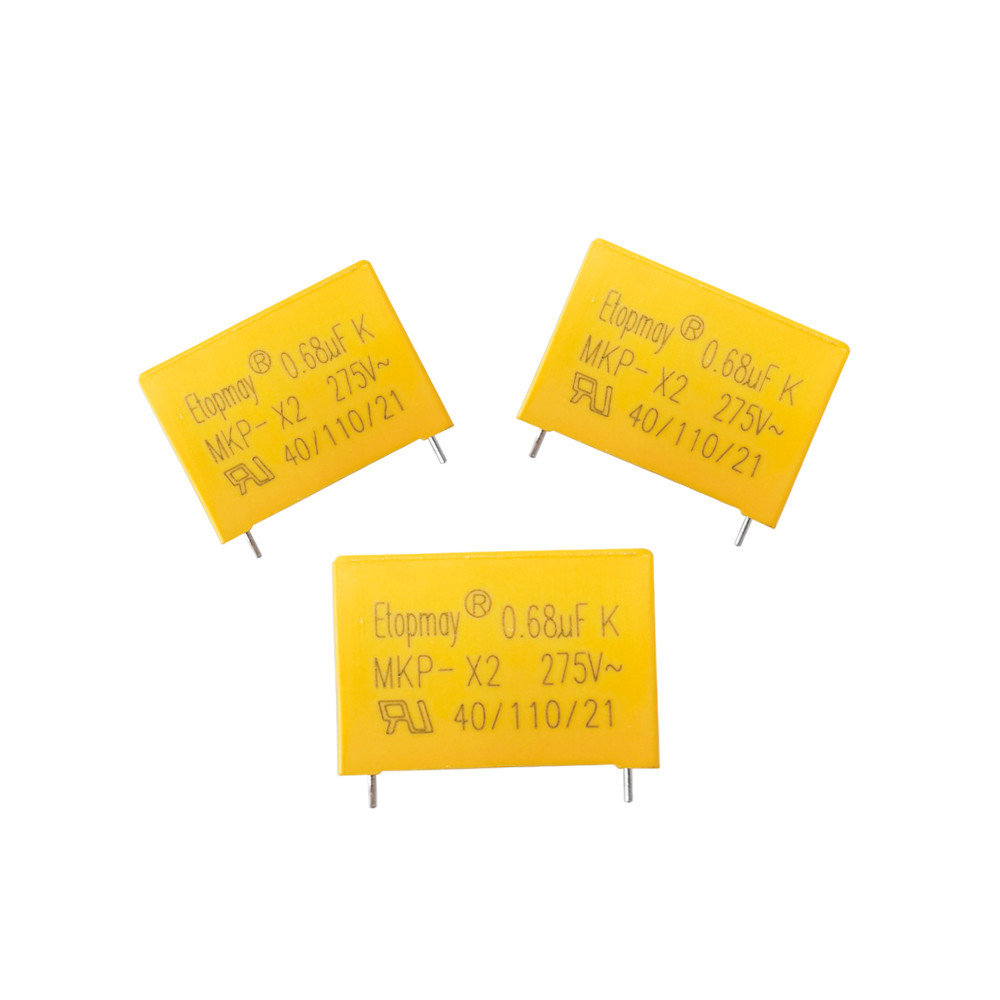 High Frequency Polypropylene Film Capacitor For EMI Filtering X2 0.68uF 275VAC LS22.5mm
