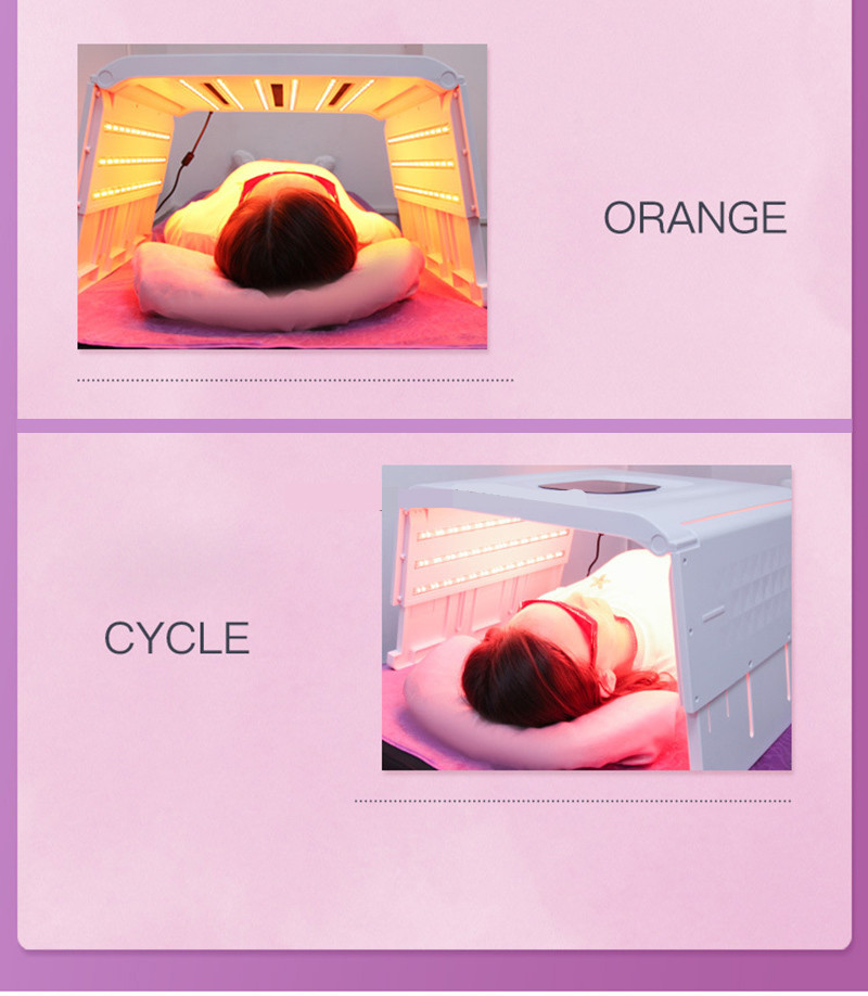 Skin Care 7 Colors Led Phototherapy Led Pdt Lighting Color Therapy Machine / Pdt Led Light Therapy Facial