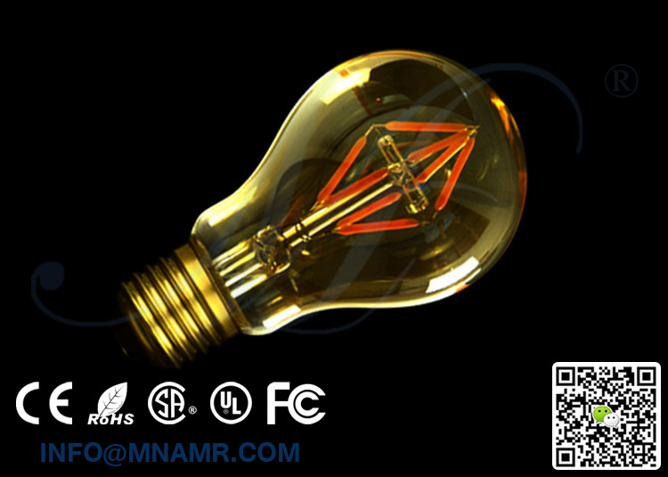 4 Watts A19 LED Light Bulbs Edison Warm White Stark White Cold White Omni-Directional 25W Incandescent Equal