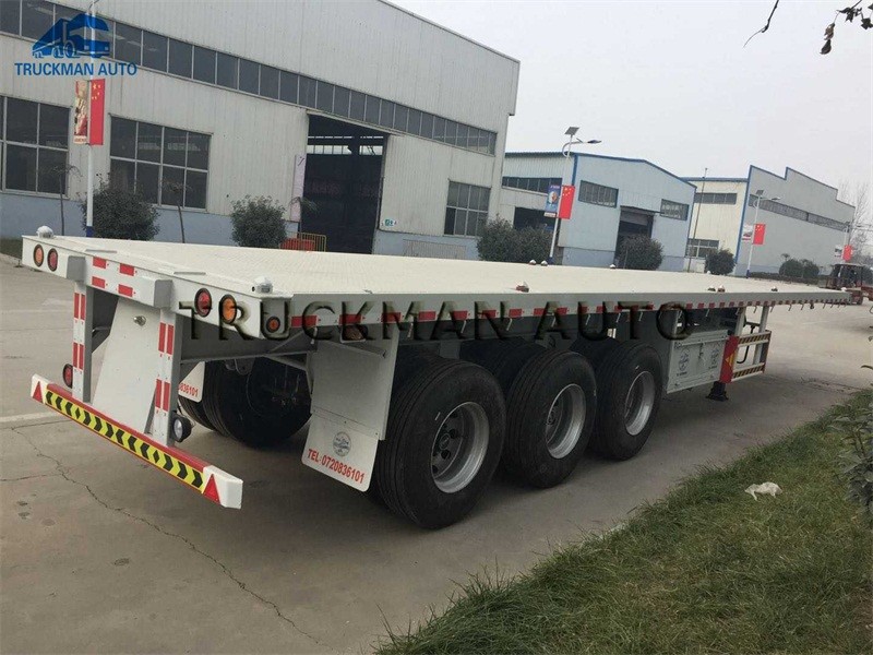 40t Container Semi Trailer High Tensile Steel Q345 With 12 Pcs Container Lock