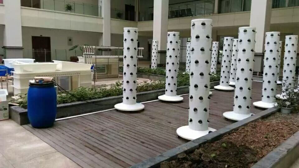 Wholesale Factory Price Hydroponic Growing System Tower with LED Grow Light Garden Aeroponics System